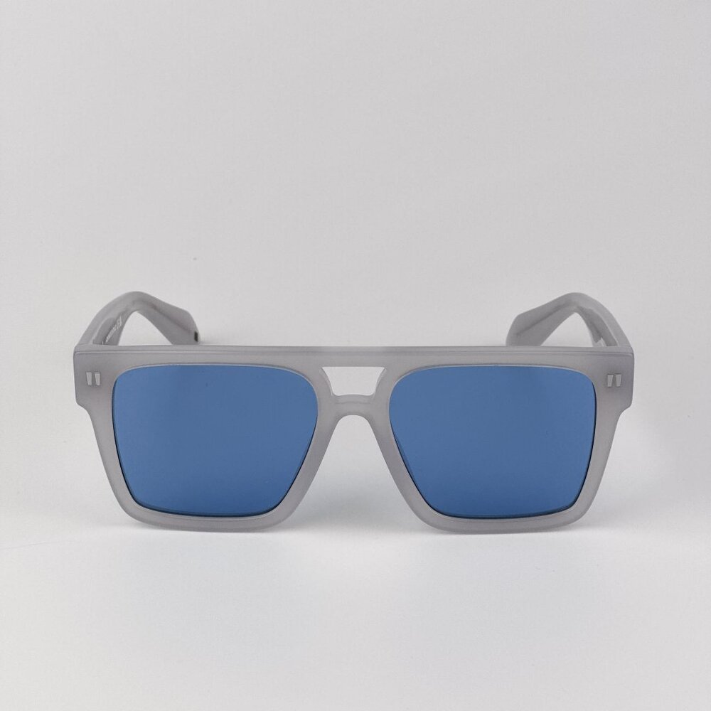 Off-White SPRINGFIELD Sunglasses – Grey Square Frame Blue | Model OERI133 0945